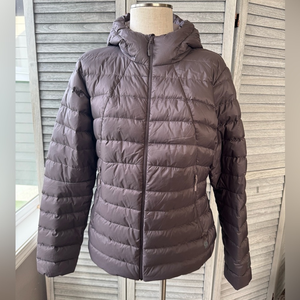 Mountain Hardwear Hooded Puffer Jacket -  Lavender Wmns L